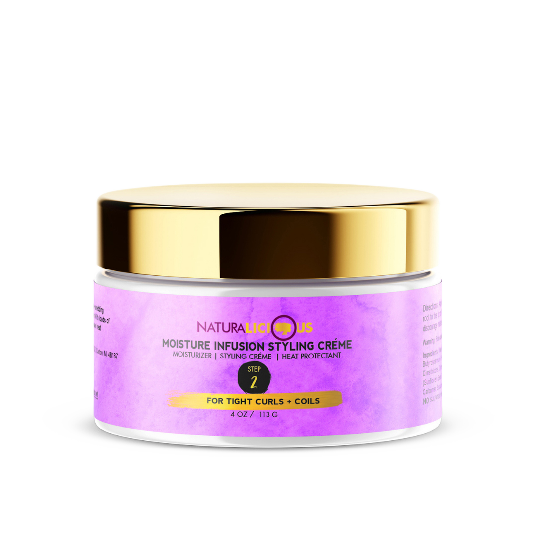 Step 2: Moisture Infusion Styling Creme (For Tight Curls)