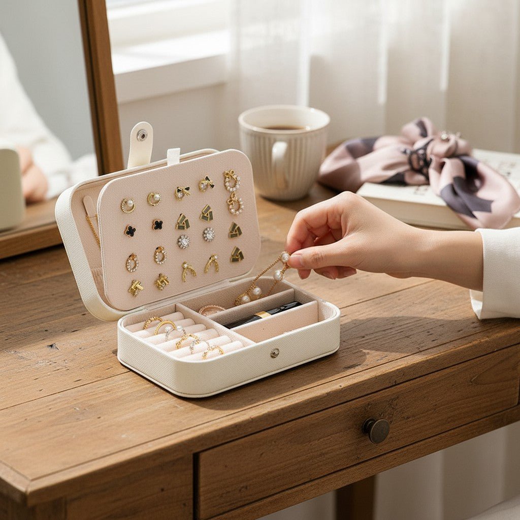 Velmora Aurelia Travel Jewelry Case