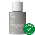 Act+Acre 4% Niacinamide Scalp Serum: Oil Control, Extend Washes, Vegan & Cruelty-Free - pH Balanced Treatment for Oily Scalp & Hair